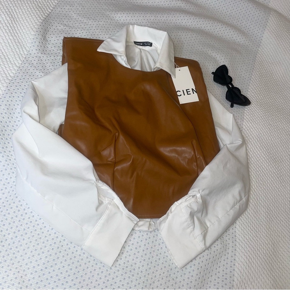 Cien Brown Leather vest